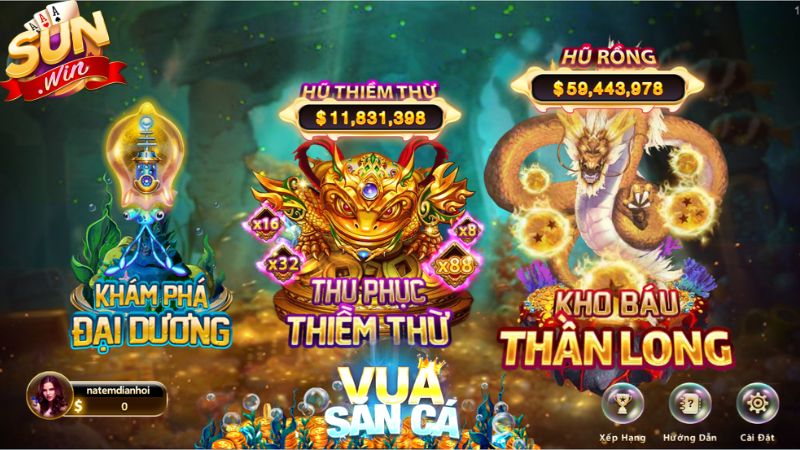 Những tính năng hiện đại trong game bắn cá uy tín Sunwin
