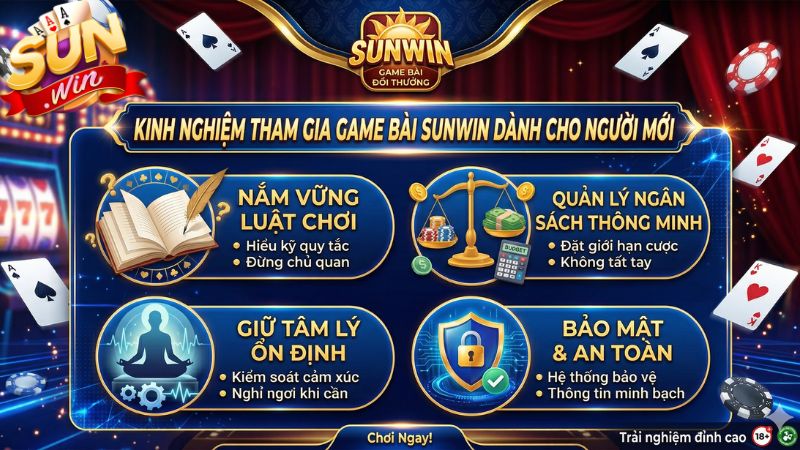 Hướng dẫn tham gia game bài đổi thưởng từ tân thủ Sunwin