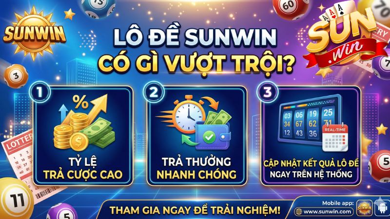 Ưu điểm nổi bật nhất của lô đề trực tuyến Sunwin
