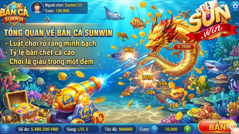 Giới thiệu tổng quan về game bắn cá uy tín Sunwin